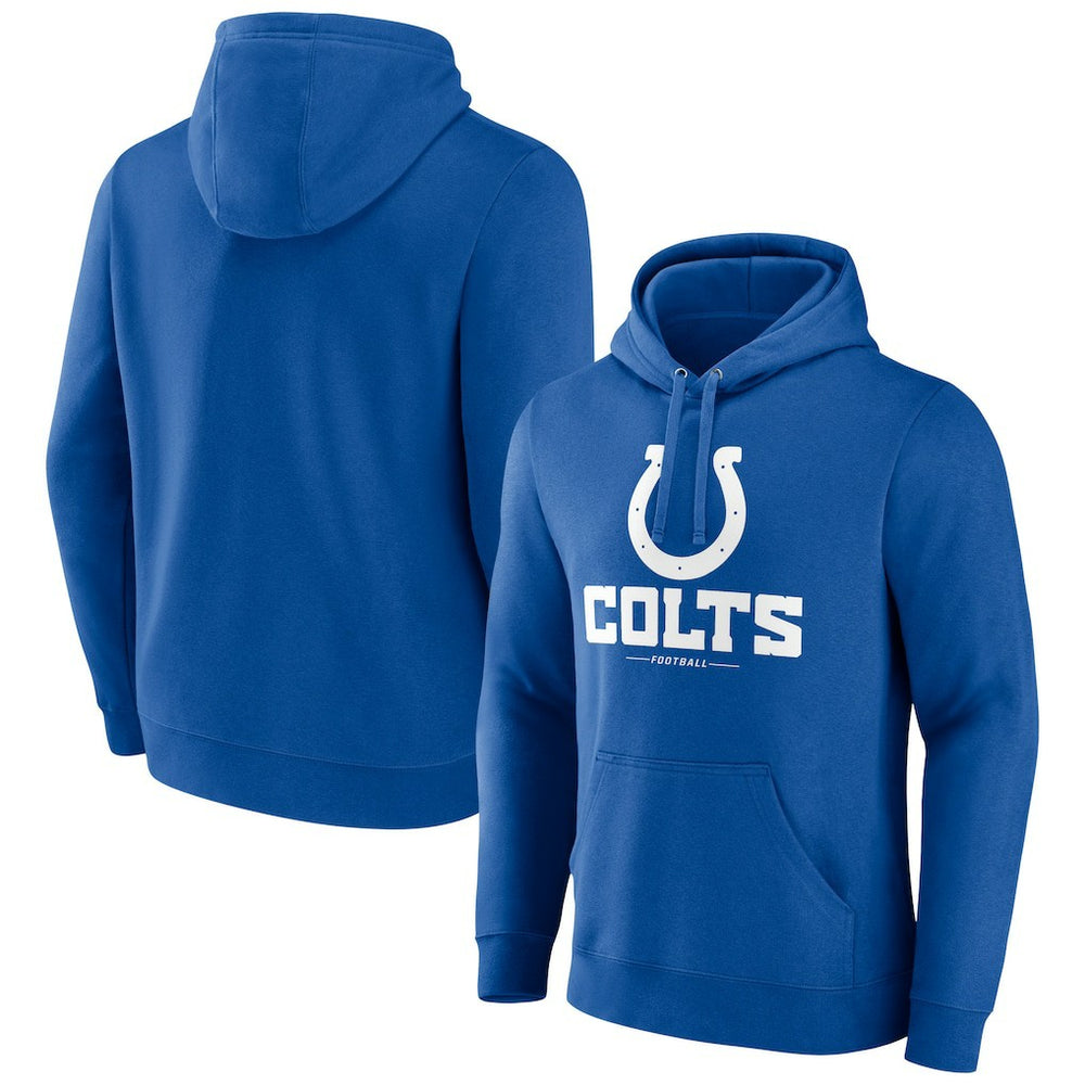 Indianapolis Colts Logo Team Lockup Fitted Pullover Hoodie | NFL US