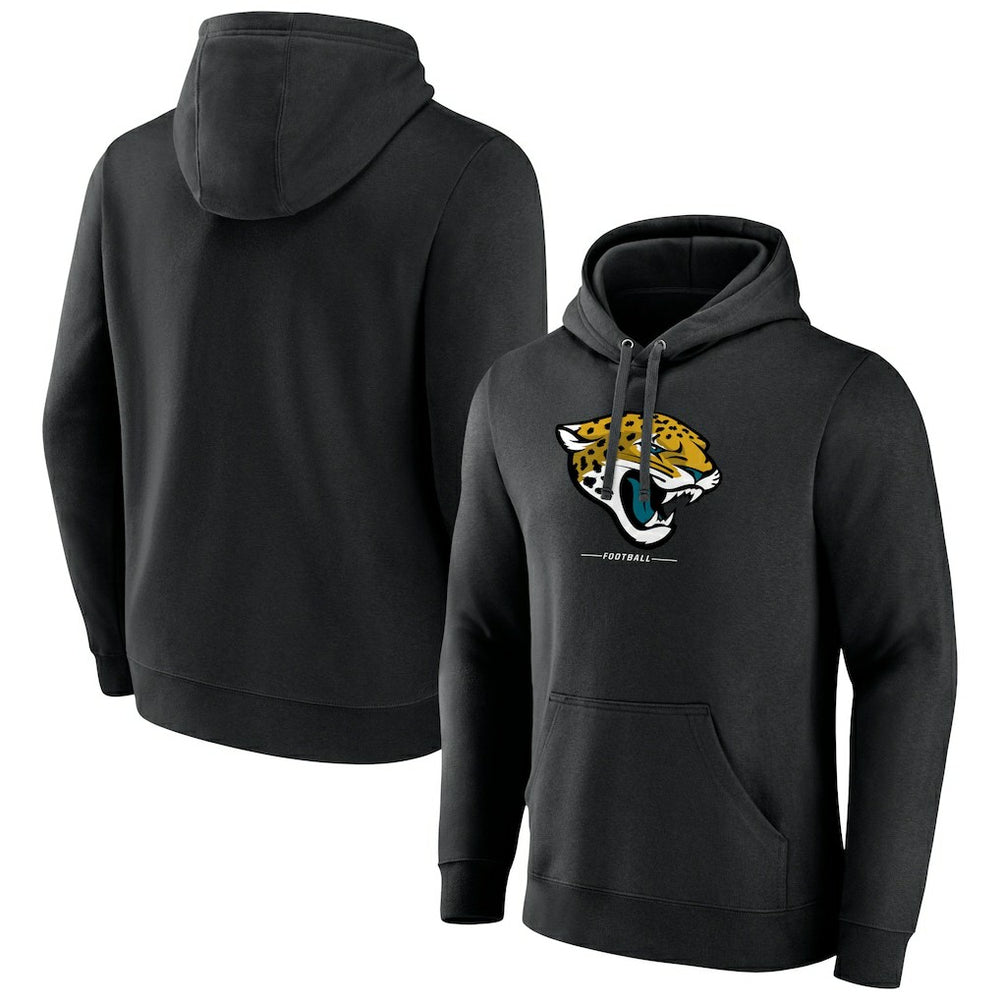 Jacksonville Jaguars Logo Team Lockup Fitted Pullover Hoodie | NFL Near me