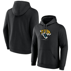 Jacksonville Jaguars Logo Team Lockup Fitted Pullover Hoodie | NFL Near me