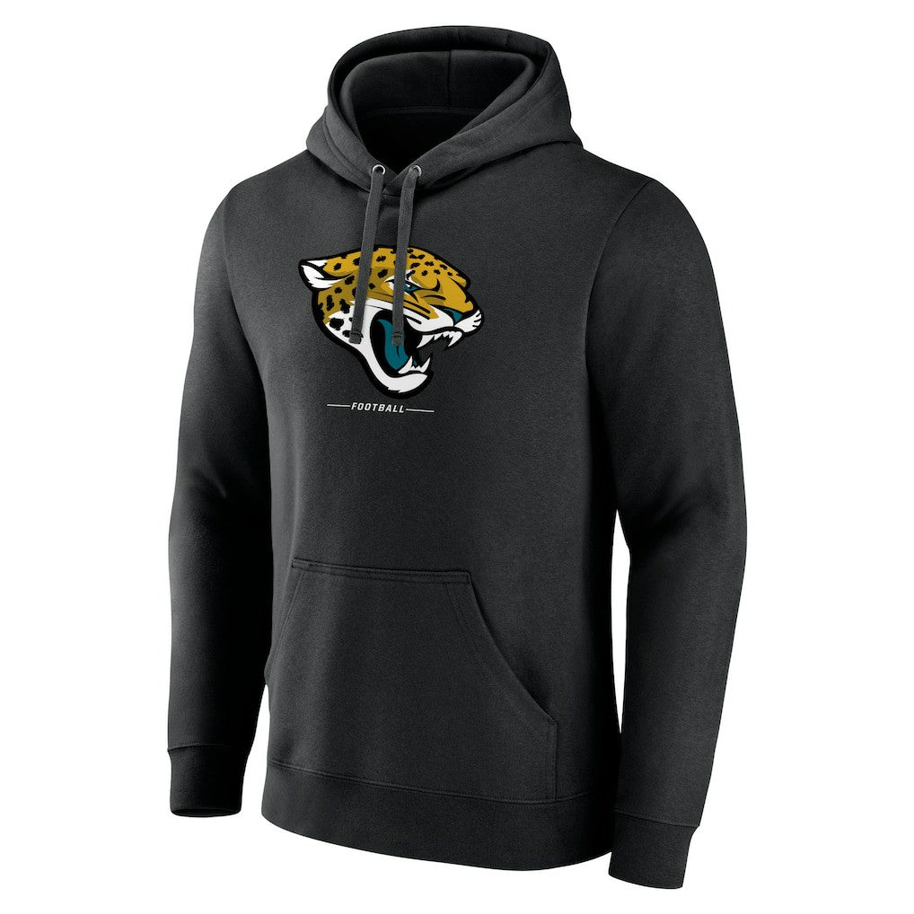 Jacksonville Jaguars Logo Team Lockup Fitted Pullover Hoodie | NFL Near me