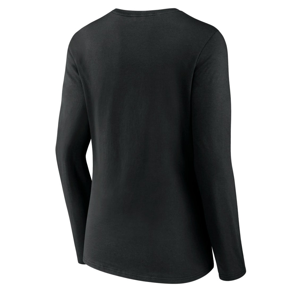 Jacksonville Jaguars Women's Logo Team Lockup Long Sleeve V-Neck T-Shirt | NFL Sale