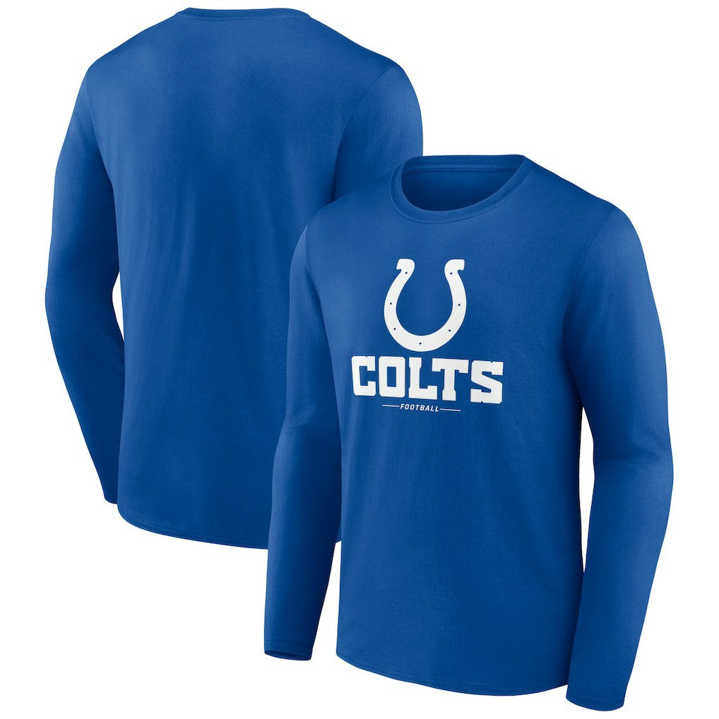 Indianapolis Colts Logo Team Lockup Long Sleeve T-Shirt | NFL Discount