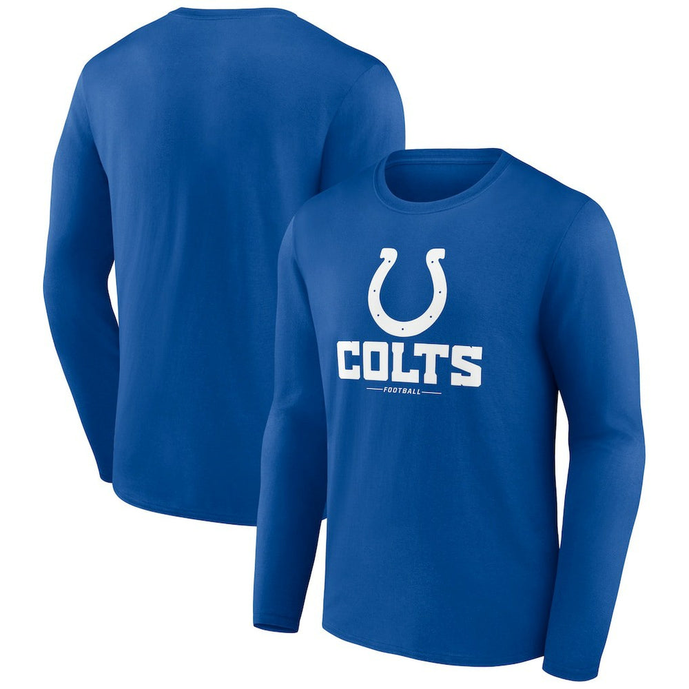 Indianapolis Colts Logo Team Lockup Long Sleeve T-Shirt | NFL Discount
