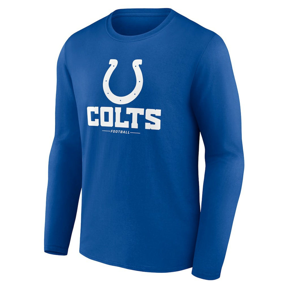 Indianapolis Colts Logo Team Lockup Long Sleeve T-Shirt | NFL Discount