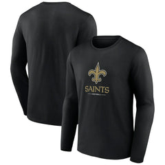 New Orleans Saints Logo Team Lockup Long Sleeve T-Shirt | NFL US