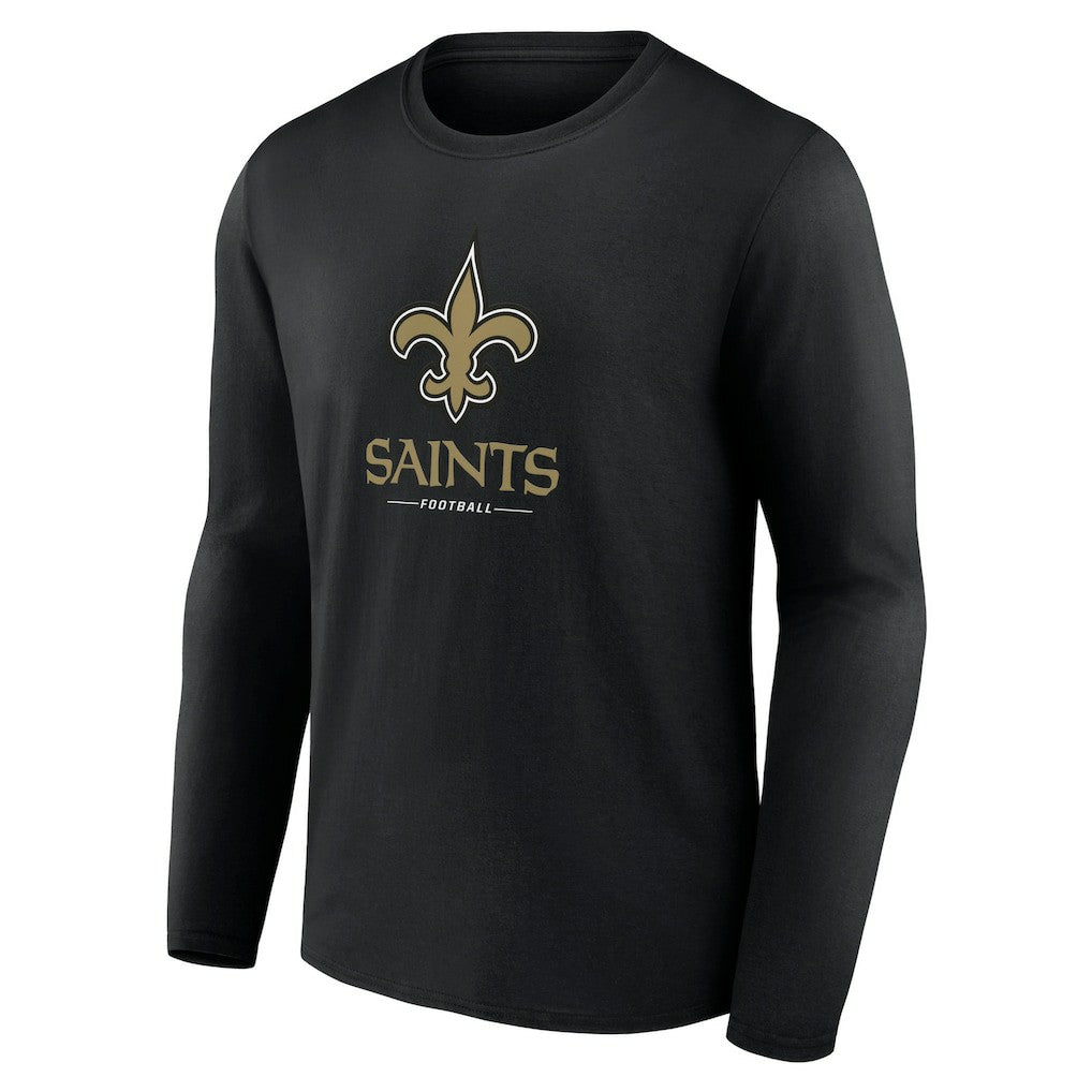 New Orleans Saints Logo Team Lockup Long Sleeve T-Shirt | NFL US