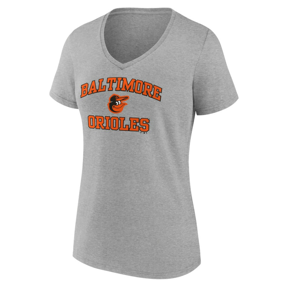 Baltimore Orioles Women's Heart and Soul V-Neck T-Shirt - MLB T-shirts