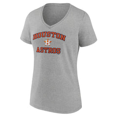 Houston Astros Women's Heart and Soul V-Neck T-Shirt - MLB T-shirts