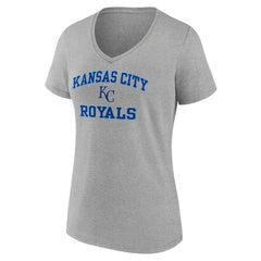 Kansas City Royals Women's Heart and Soul V-Neck T-Shirt - MLB T-shirts