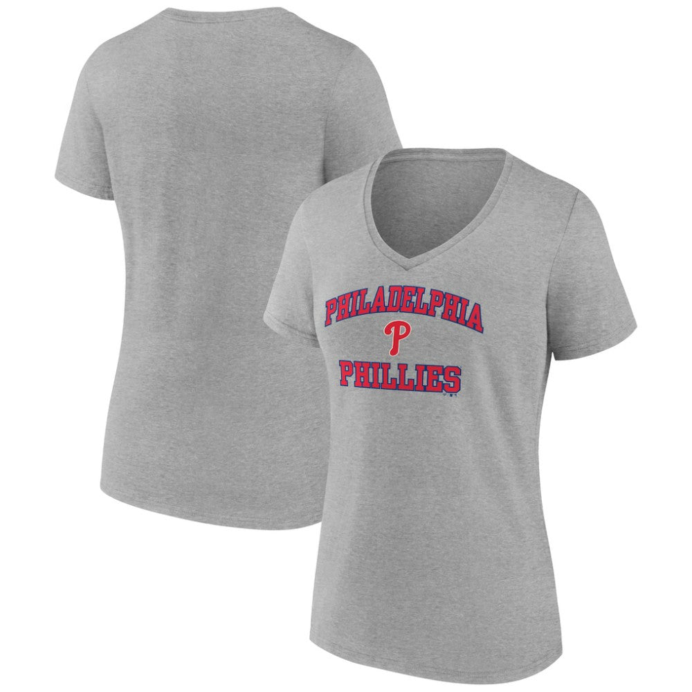 Philadelphia Phillies Women's Heart and Soul V-Neck T-Shirt - MLB T-shirts