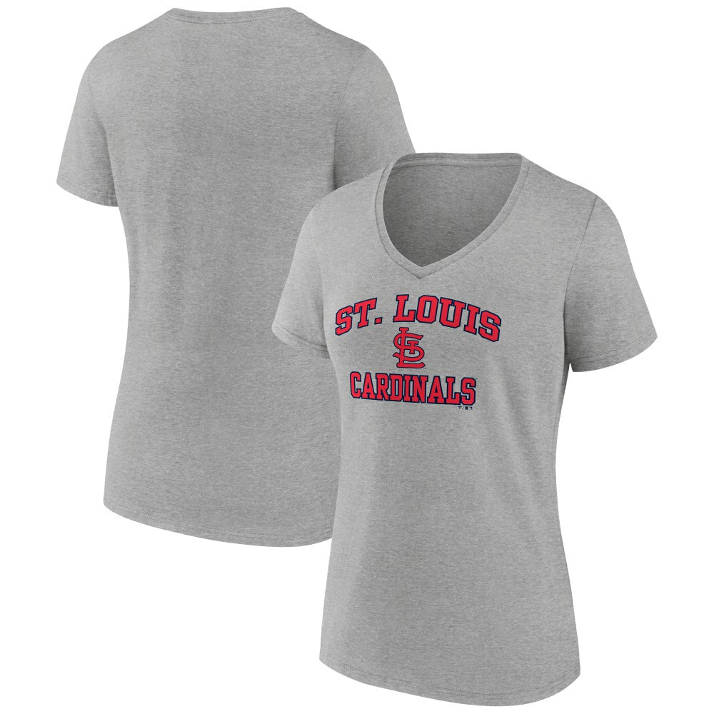 St. Louis Cardinals Women's Heart and Soul V-Neck T-Shirt - MLB T-shirts