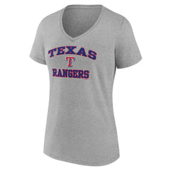 Texas Rangers Women's Heart and Soul V-Neck T-Shirt - MLB T-shirts
