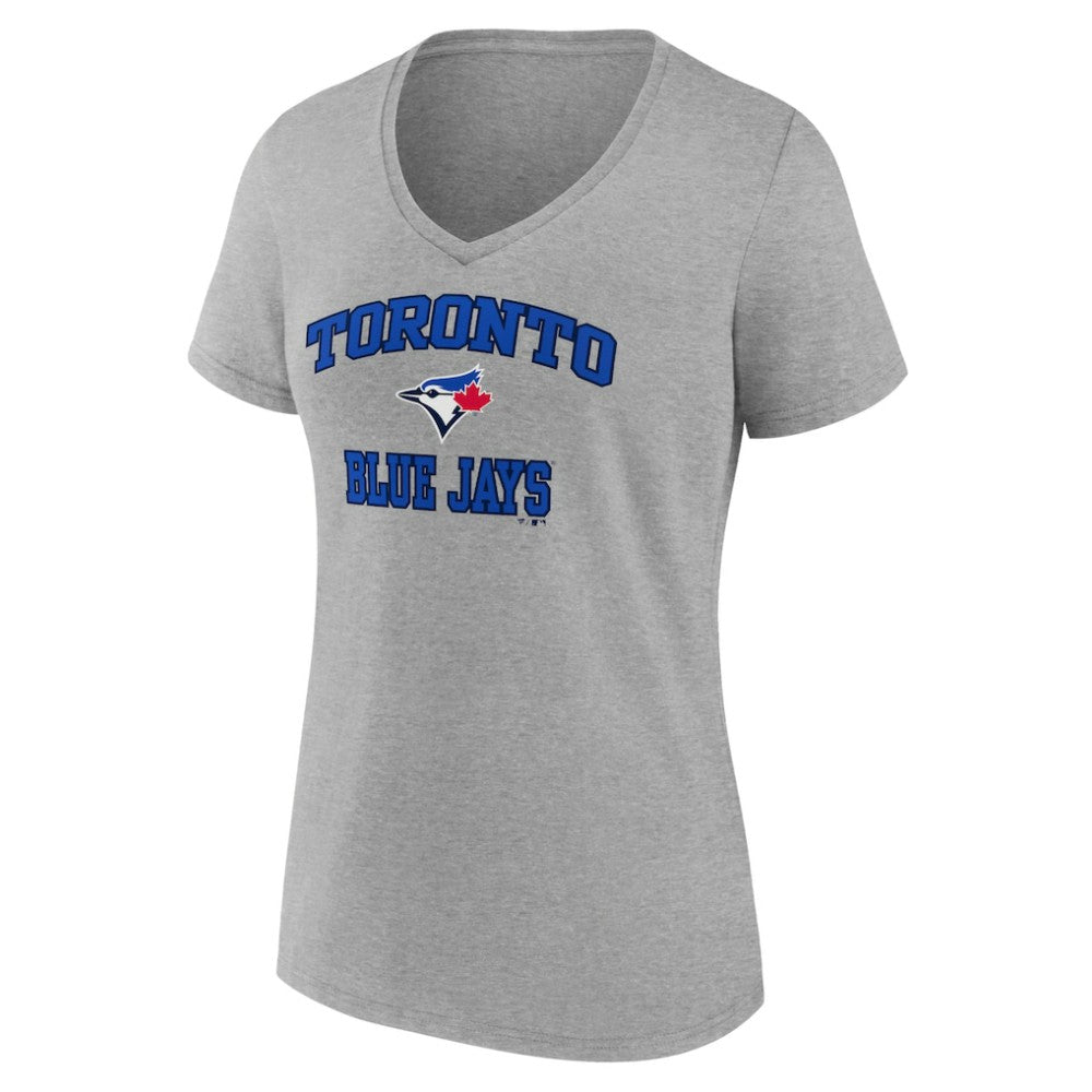Toronto Blue Jays Women's Heart and Soul V-Neck T-Shirt - MLB T-shirts