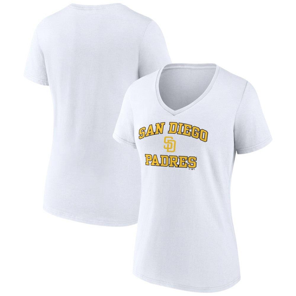 San Diego Padres Women's Heart and Soul V-Neck T-Shirt - MLB T-shirts