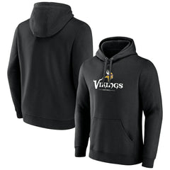 Minnesota Vikings Primary Logo Team Lockup Fitted Pullover Hoodie | NFL On sale