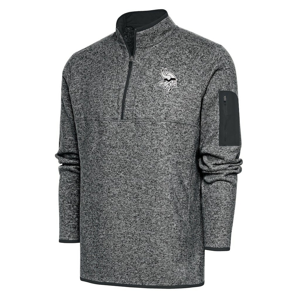 Minnesota Vikings Antigua Metallic Logo Fortune Quarter-Zip Jacket | NFL Outlet