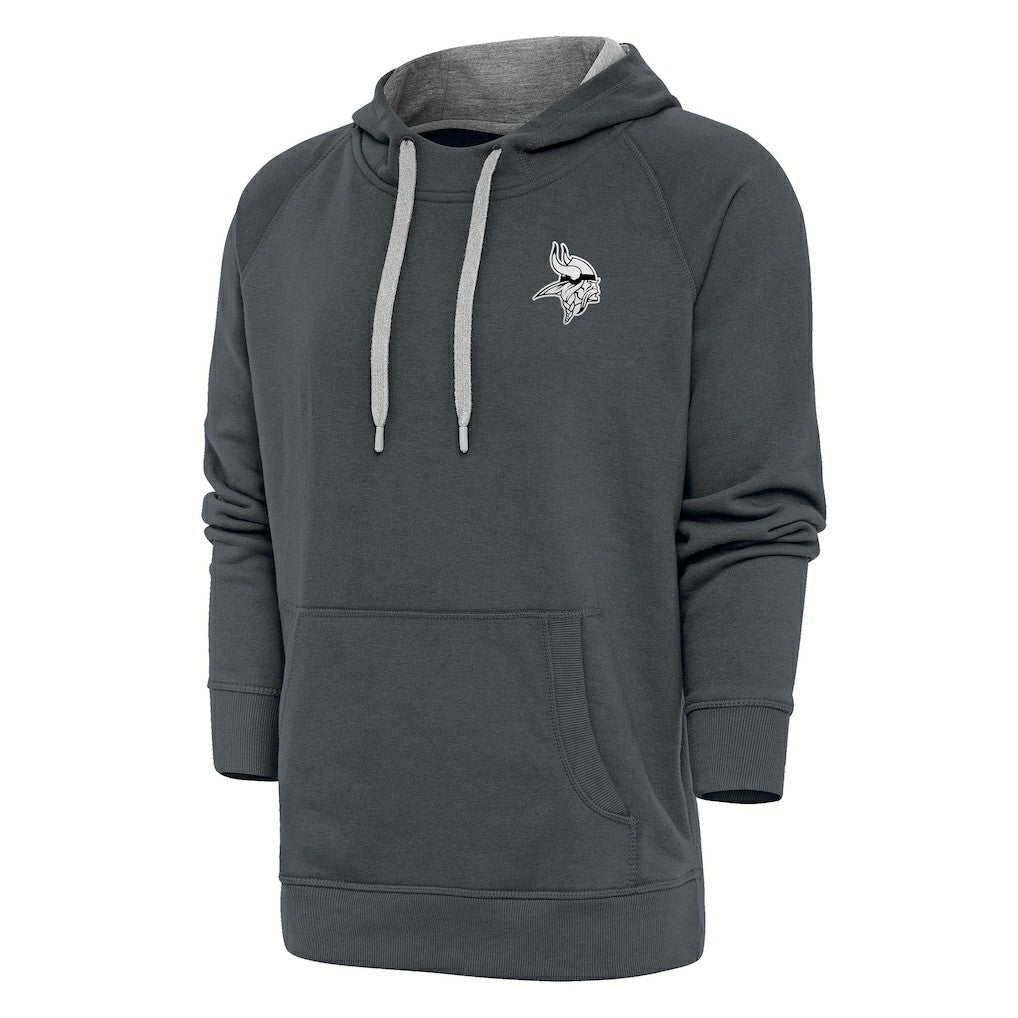 Minnesota Vikings Antigua Metallic Logo Victory Pullover Hoodie | NFL Discount