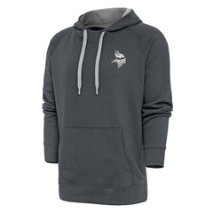 Minnesota Vikings Antigua Metallic Logo Victory Pullover Hoodie | NFL Discount