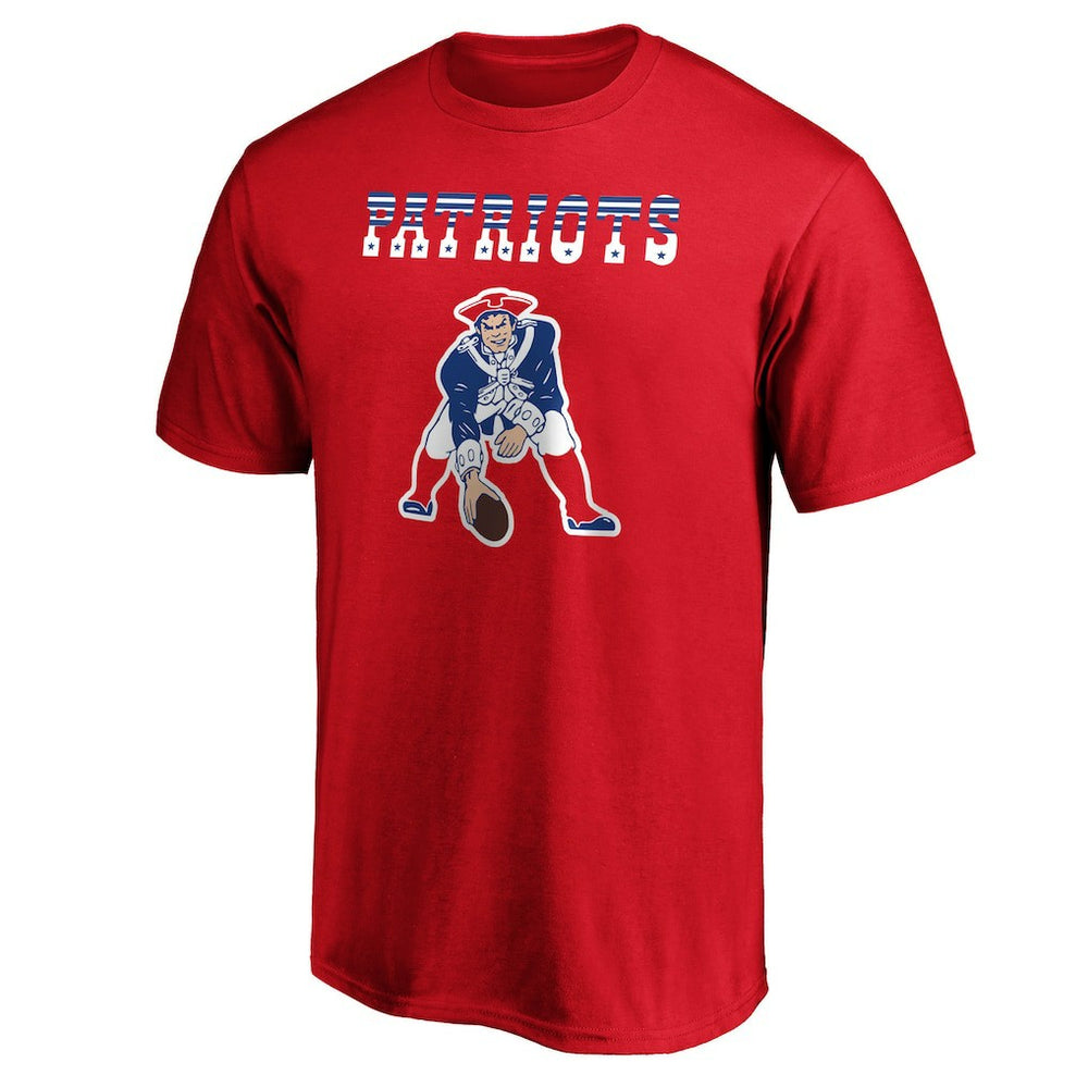 New England Patriots Logo Team Lockup T-Shirt | NFL Hot
