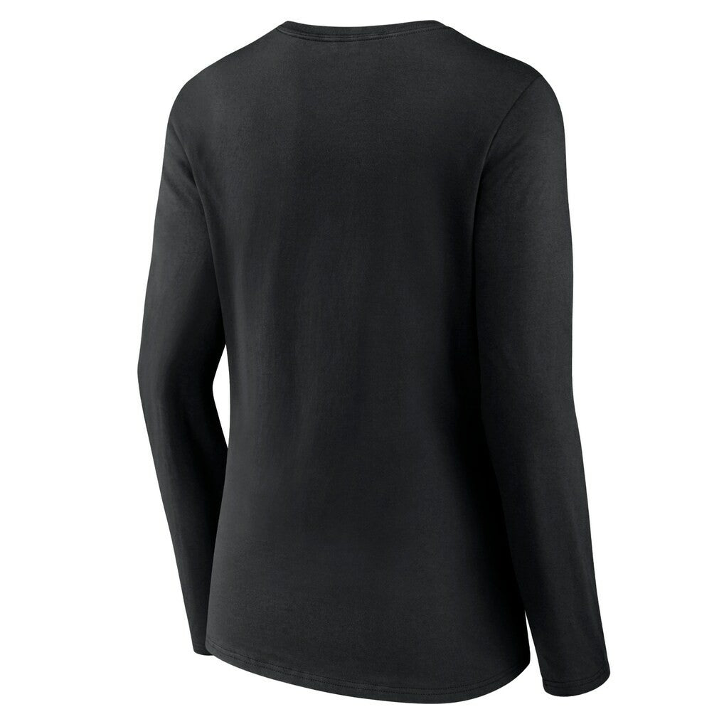 New York Jets Women's Logo Team Lockup Long Sleeve V-Neck T-Shirt | NFL Outlet