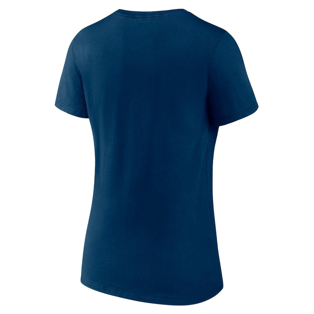 Houston Texans Women's Logo Team Lockup V-Neck T-Shirt | NFL Outlet