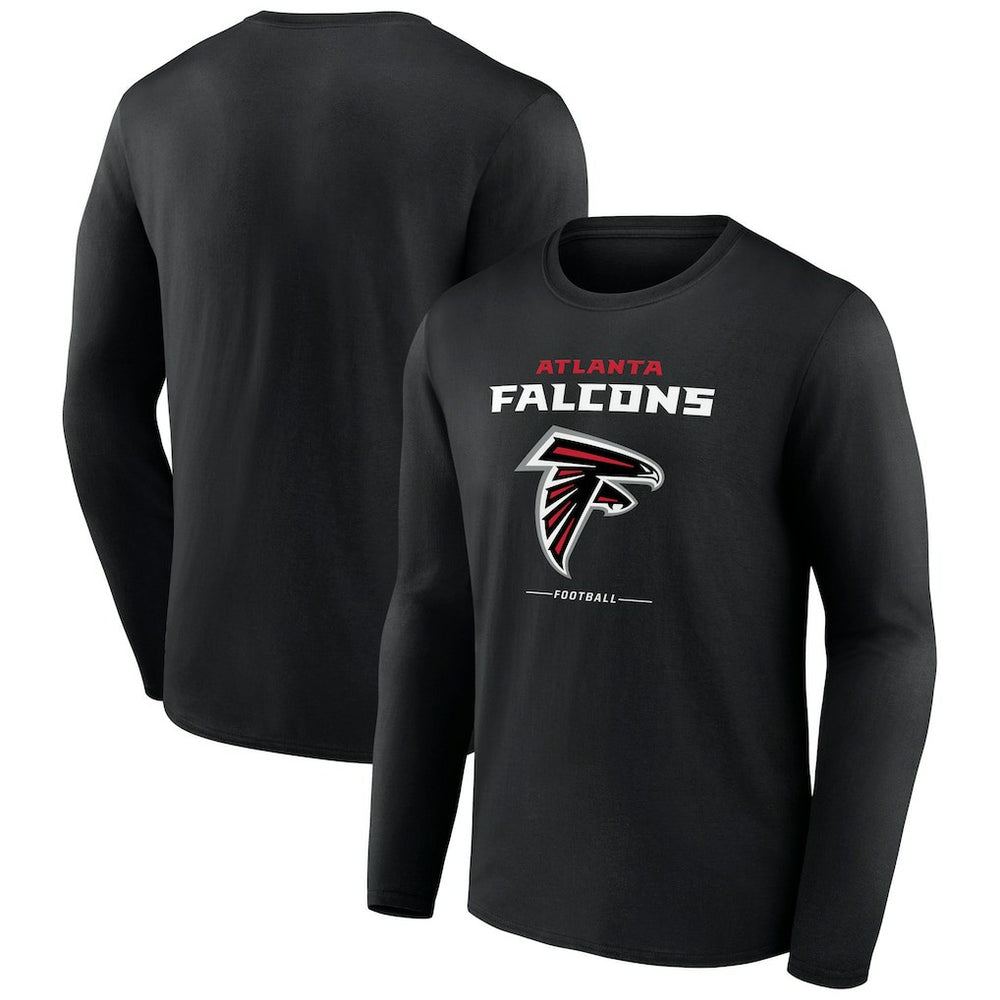 Atlanta Falcons Logo Team Lockup Long Sleeve T-Shirt | NFL Sale