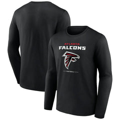 Atlanta Falcons Logo Team Lockup Long Sleeve T-Shirt | NFL Sale