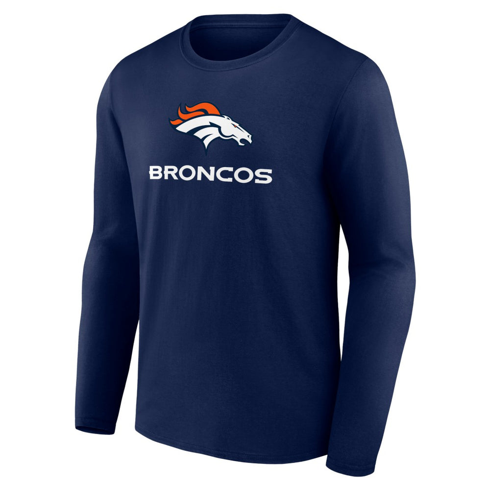Denver Broncos Logo Team Lockup Long Sleeve T-Shirt | NFL Near me