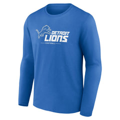Detroit Lions Logo Team Lockup Long Sleeve T-Shirt | NFL New