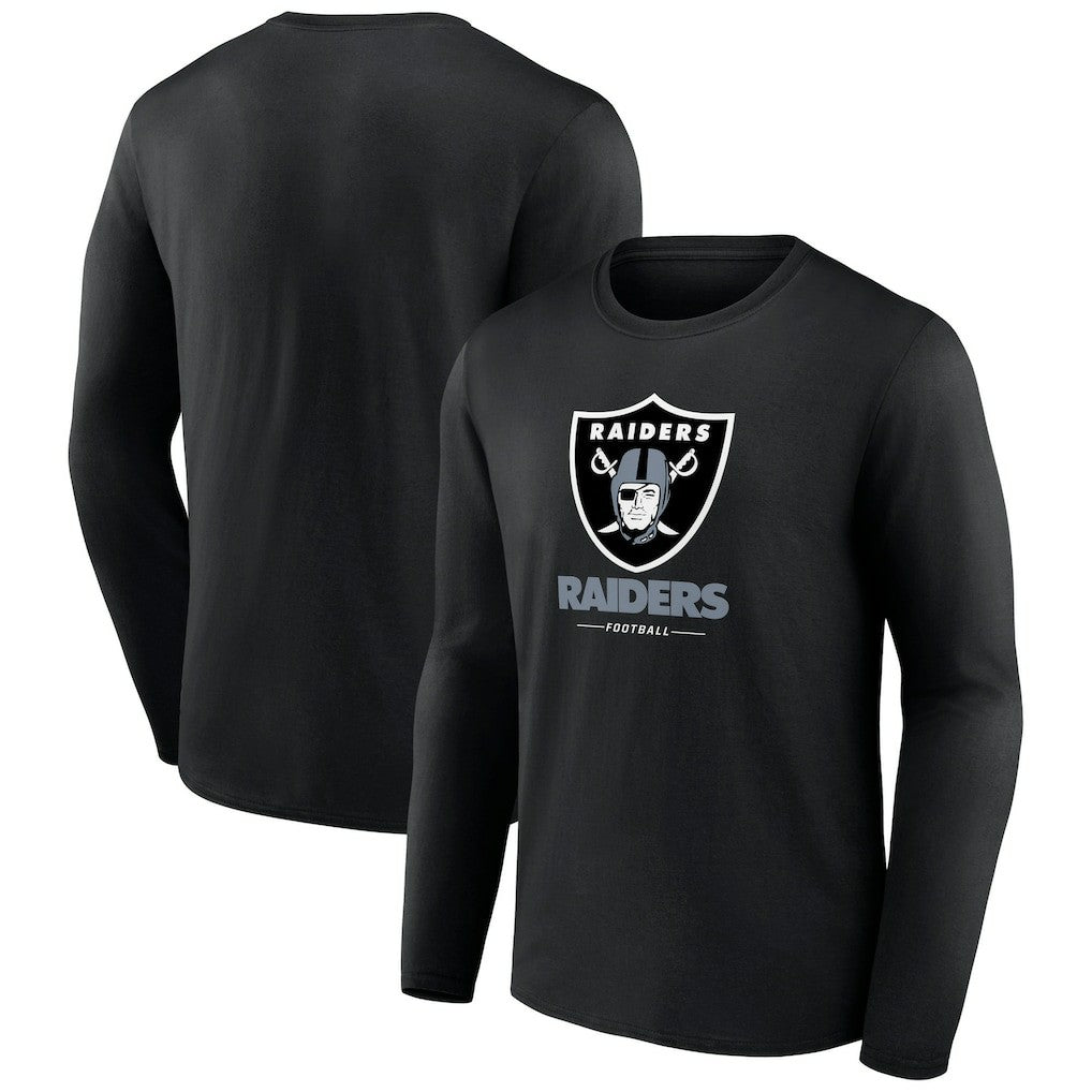 Las Vegas Raiders Logo Team Lockup Long Sleeve T-Shirt | NFL Near me
