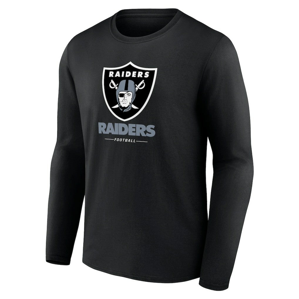 Las Vegas Raiders Logo Team Lockup Long Sleeve T-Shirt | NFL Near me