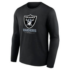 Las Vegas Raiders Logo Team Lockup Long Sleeve T-Shirt | NFL Near me
