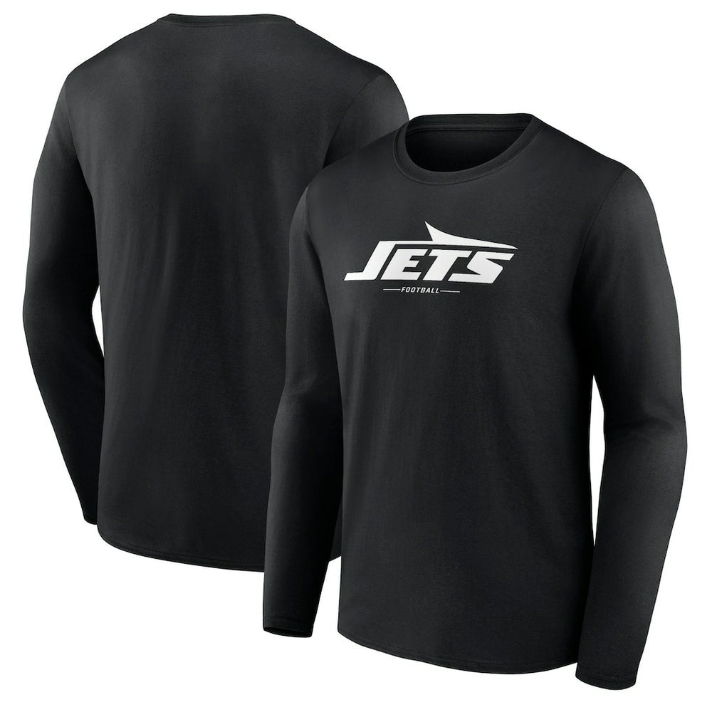 New York Jets Logo Team Lockup Long Sleeve T-Shirt | NFL Online