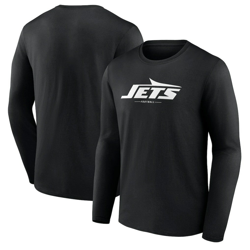 New York Jets Logo Team Lockup Long Sleeve T-Shirt | NFL Online