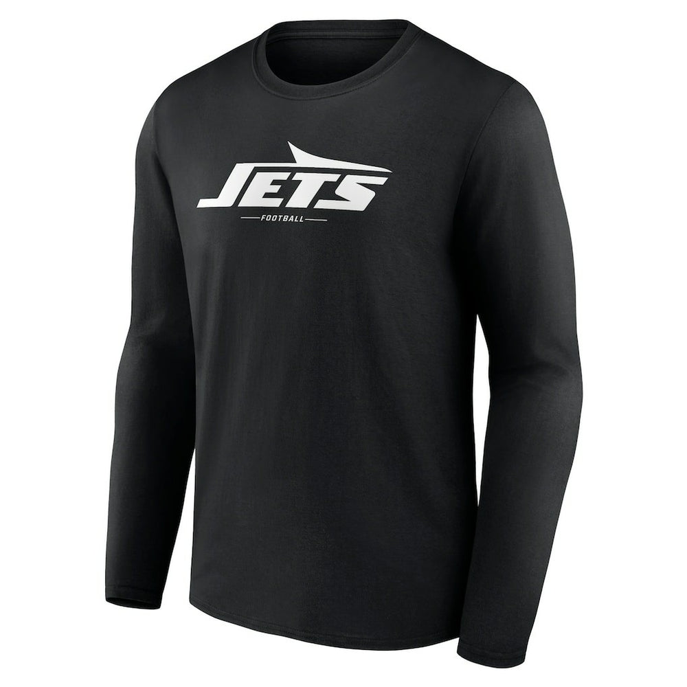 New York Jets Logo Team Lockup Long Sleeve T-Shirt | NFL Online