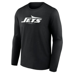 New York Jets Logo Team Lockup Long Sleeve T-Shirt | NFL Online
