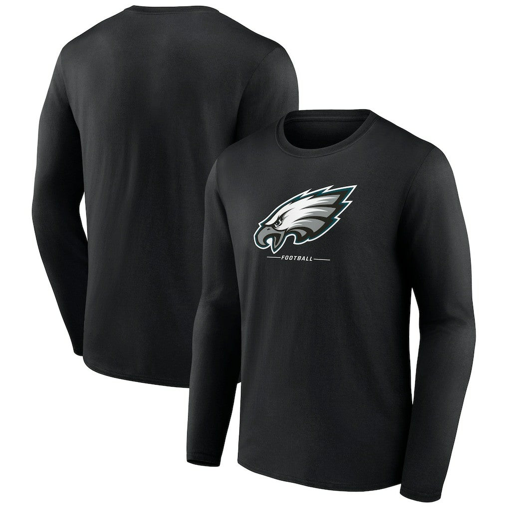 Philadelphia Eagles Logo Team Lockup Long Sleeve T-Shirt | NFL Online