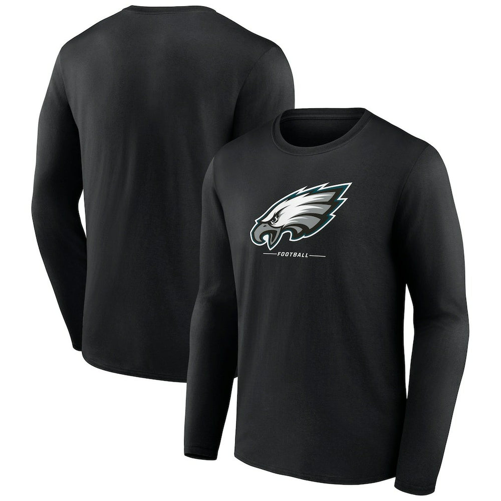 Philadelphia Eagles Logo Team Lockup Long Sleeve T-Shirt | NFL Online
