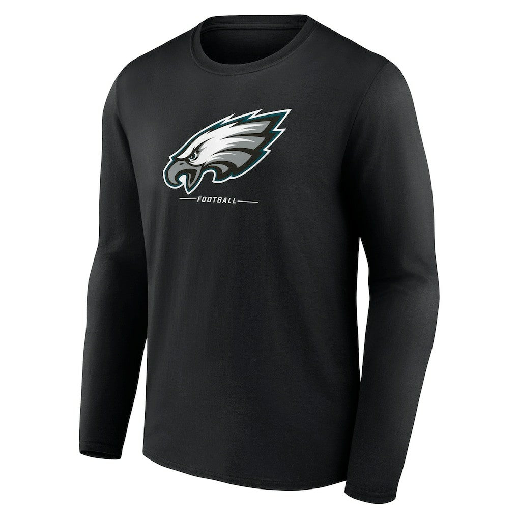 Philadelphia Eagles Logo Team Lockup Long Sleeve T-Shirt | NFL Online