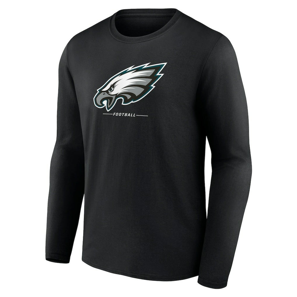 Philadelphia Eagles Logo Team Lockup Long Sleeve T-Shirt | NFL Online