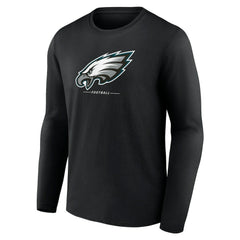 Philadelphia Eagles Logo Team Lockup Long Sleeve T-Shirt | NFL Online