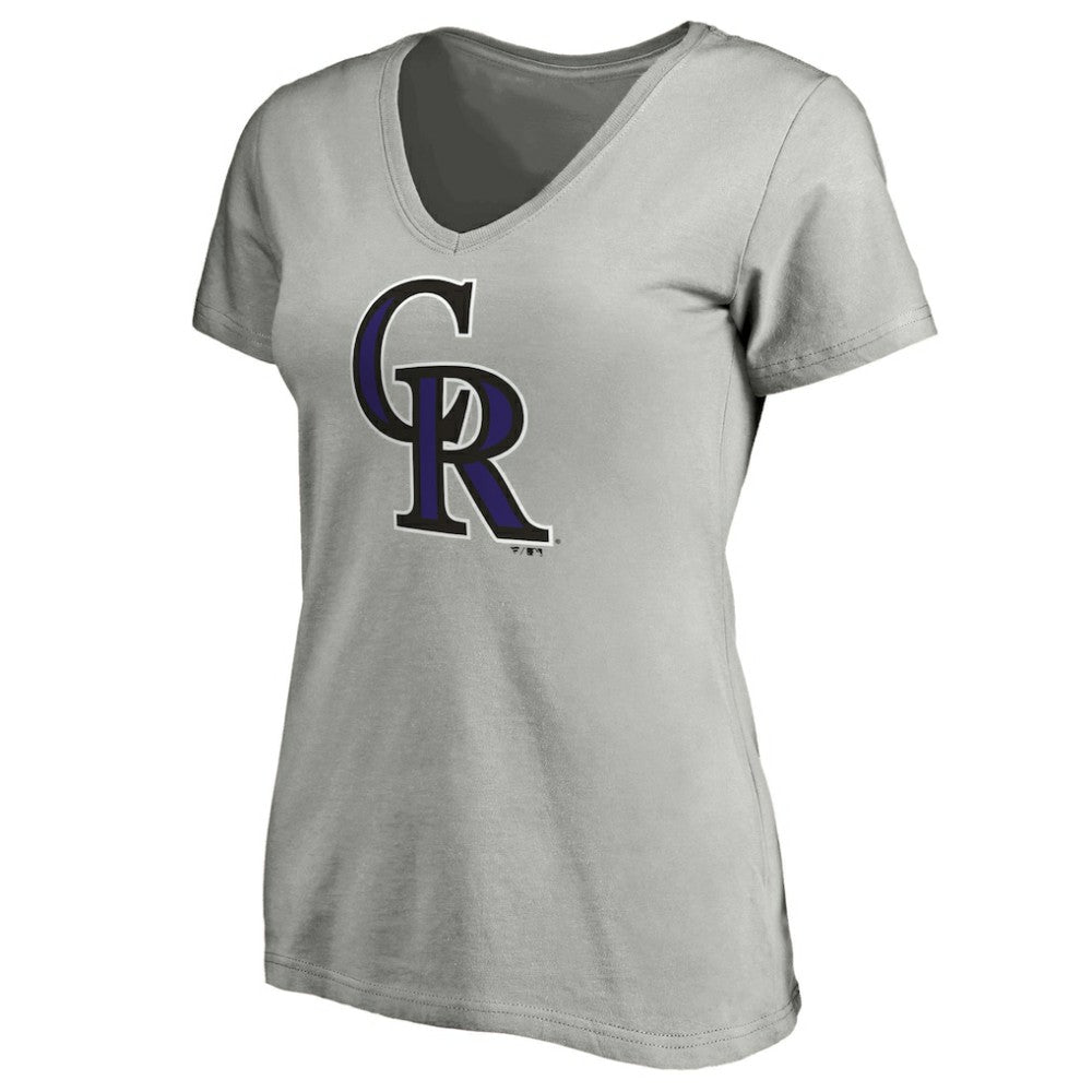 Colorado Rockies Women's Official Logo V-Neck T-Shirt - MLB T-shirts