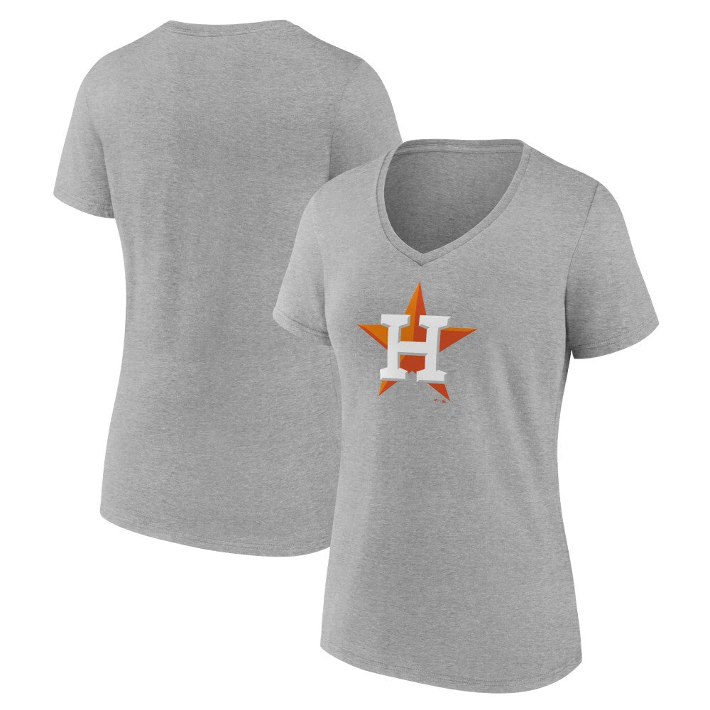 Houston Astros Women's Official Logo V-Neck T-Shirt - MLB T-shirts