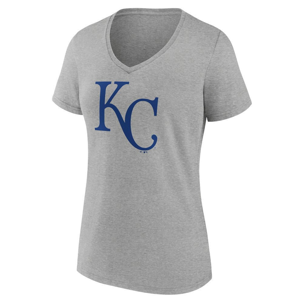 Kansas City Royals Women's Official Logo V-Neck T-Shirt - MLB T-shirts