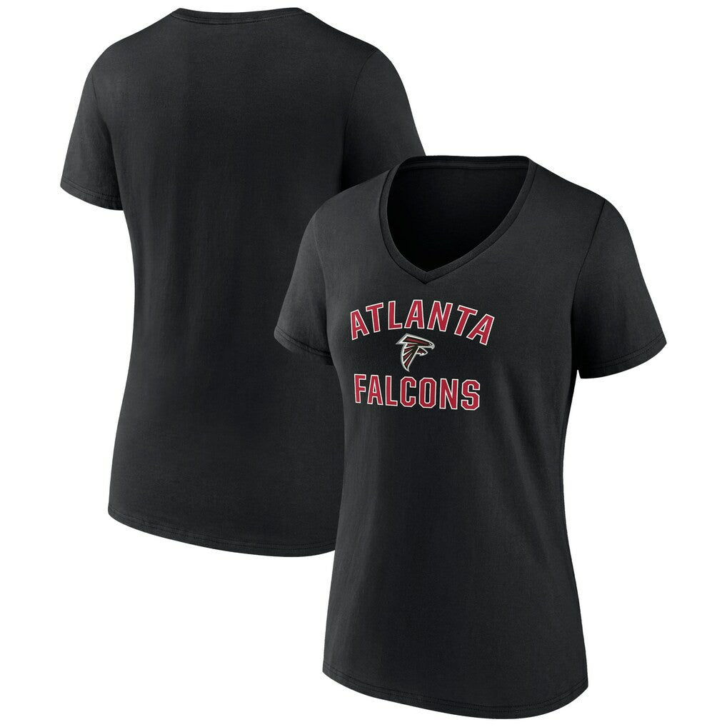 Atlanta Falcons Women's Victory Arch Team V-Neck T-Shirt | NFL Discount