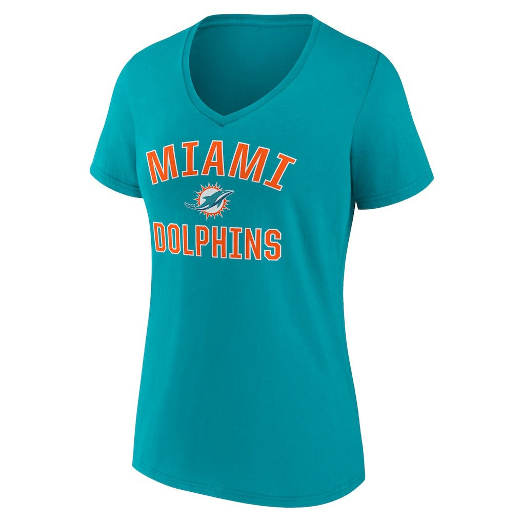 Miami Dolphins Women's Victory Arch Team V-Neck T-Shirt | NFL Near me