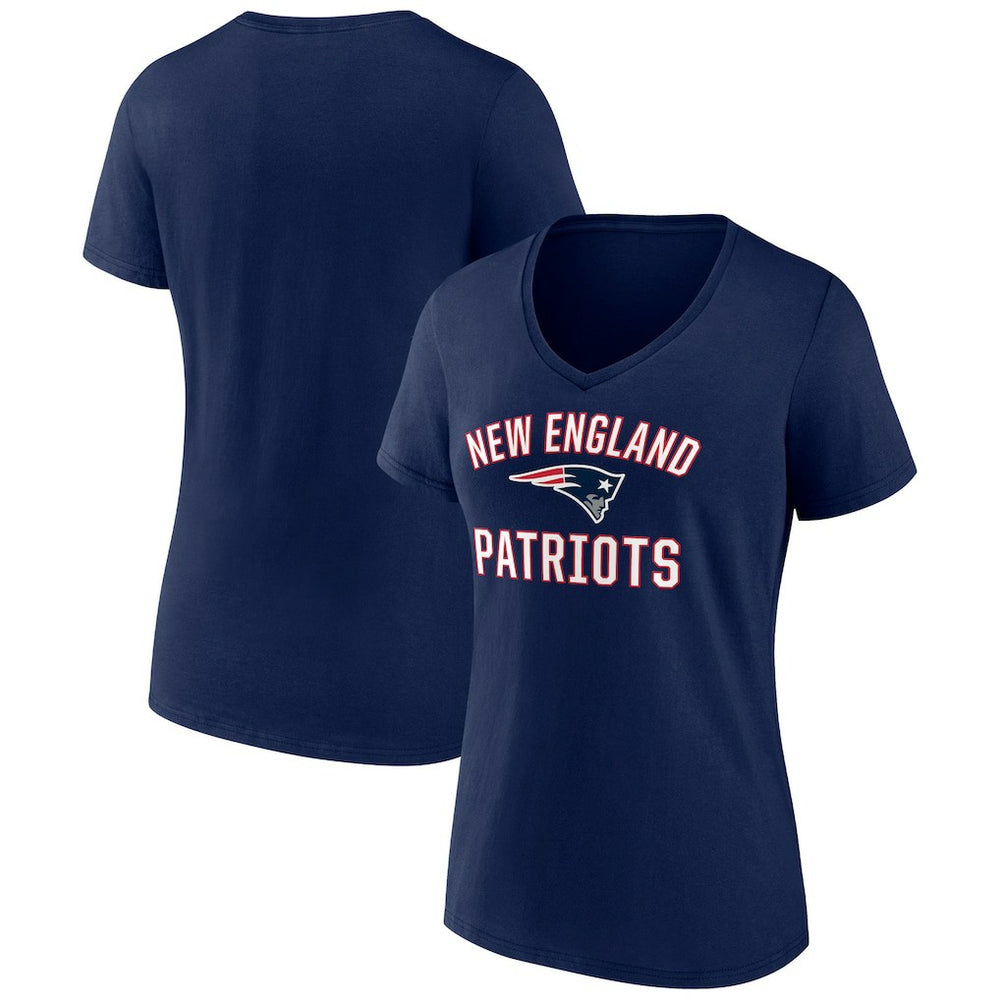 New England Patriots Women's Victory Arch Team V-Neck T-Shirt | NFL Online