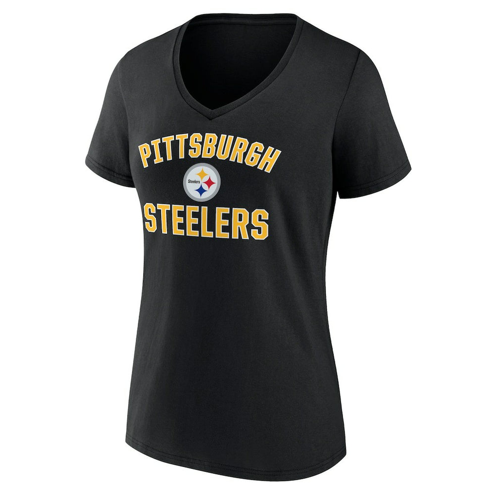Pittsburgh Steelers Women's Victory Arch Team V-Neck T-Shirt | NFL On sale