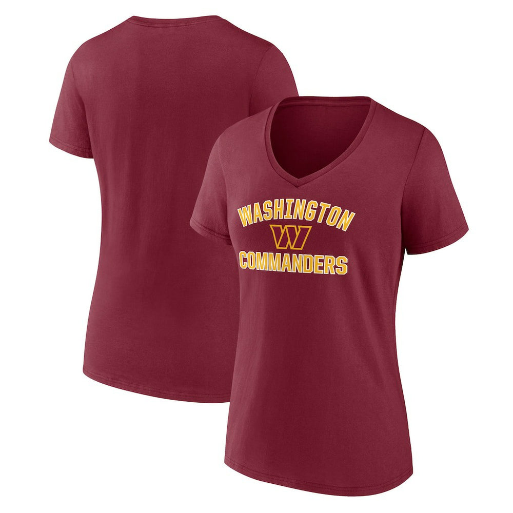 Washington Commanders Women's Victory Arch Team V-Neck T-Shirt | NFL On sale