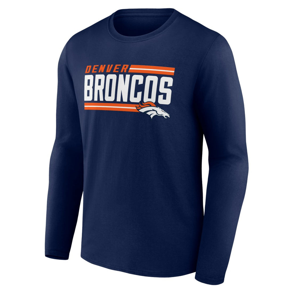 Denver Broncos On Side Stripe Team Long Sleeve T-Shirt | NFL Near me